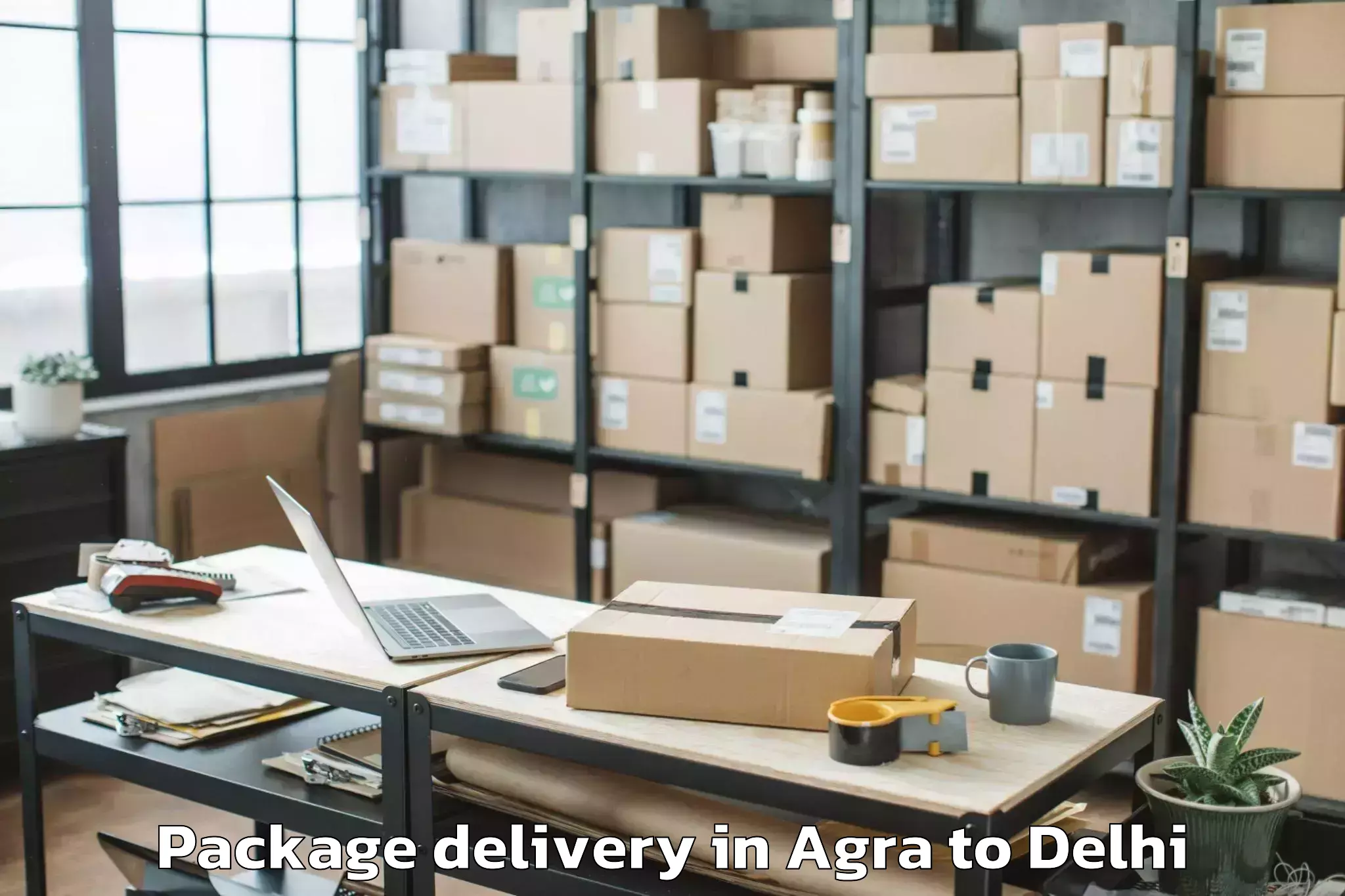 Hassle-Free Agra to Karol Bagh Package Delivery